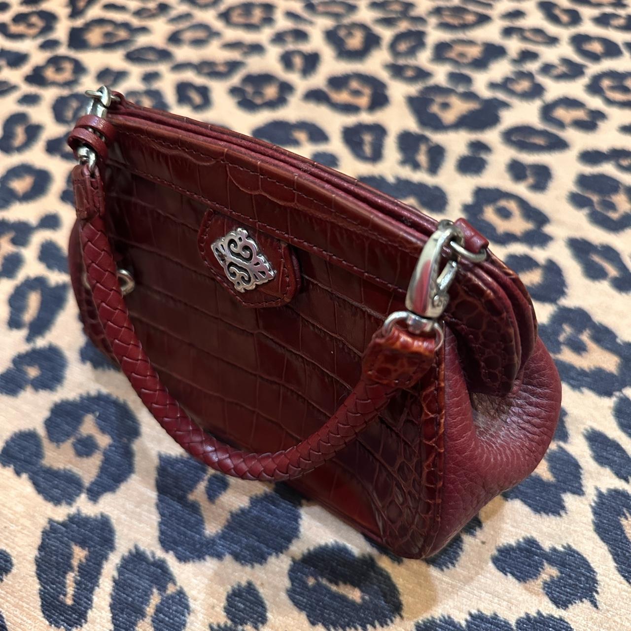 Brighton Red Leather & Woven Straw Purse - Etsy