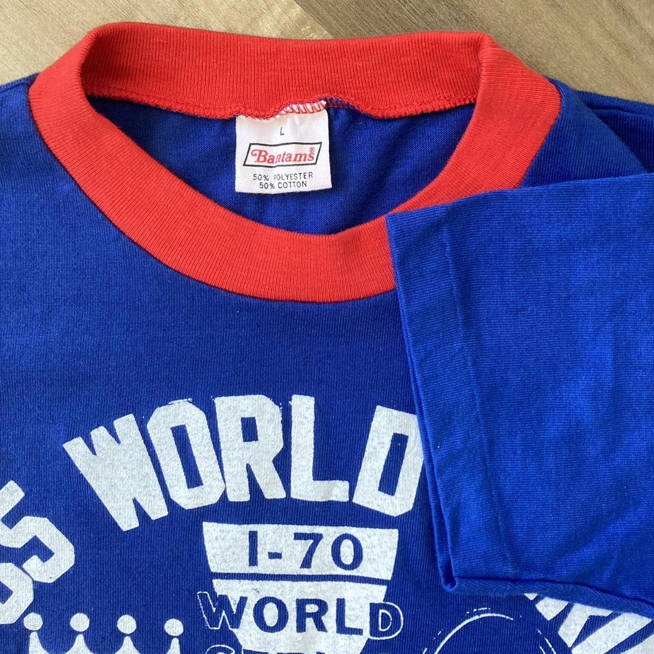 Vintage 1985 KC Royals World Champions Baseball Ringer T-Shirt 