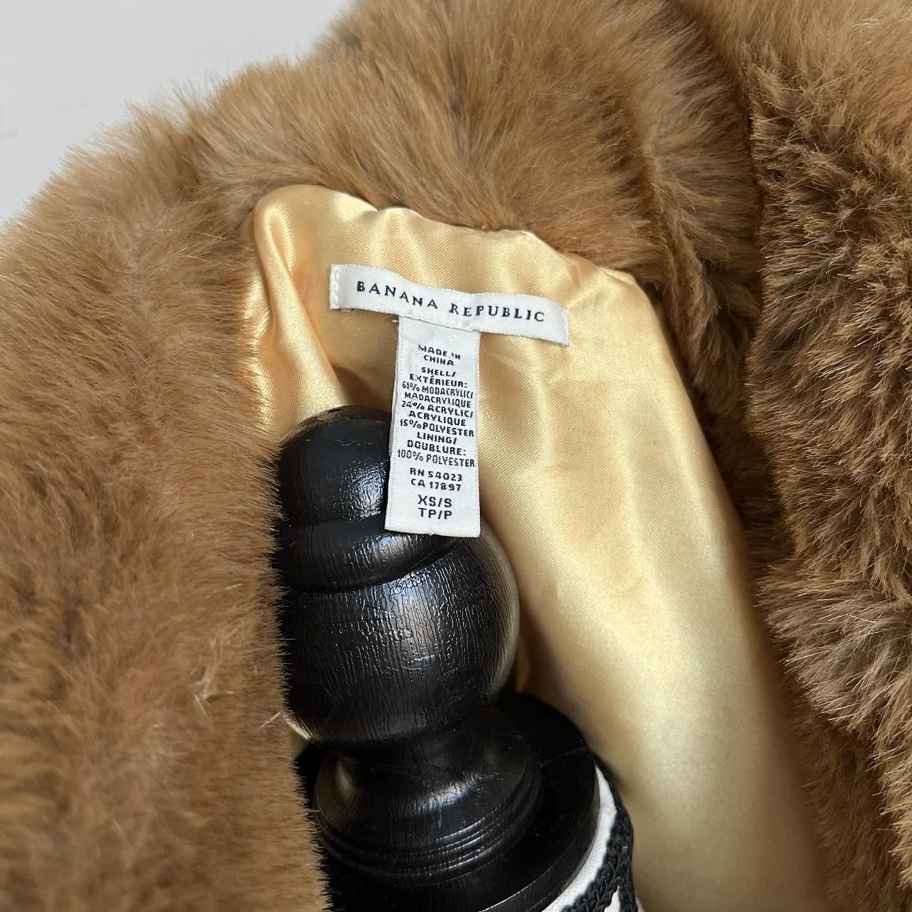 Banana republic fur on sale jacket