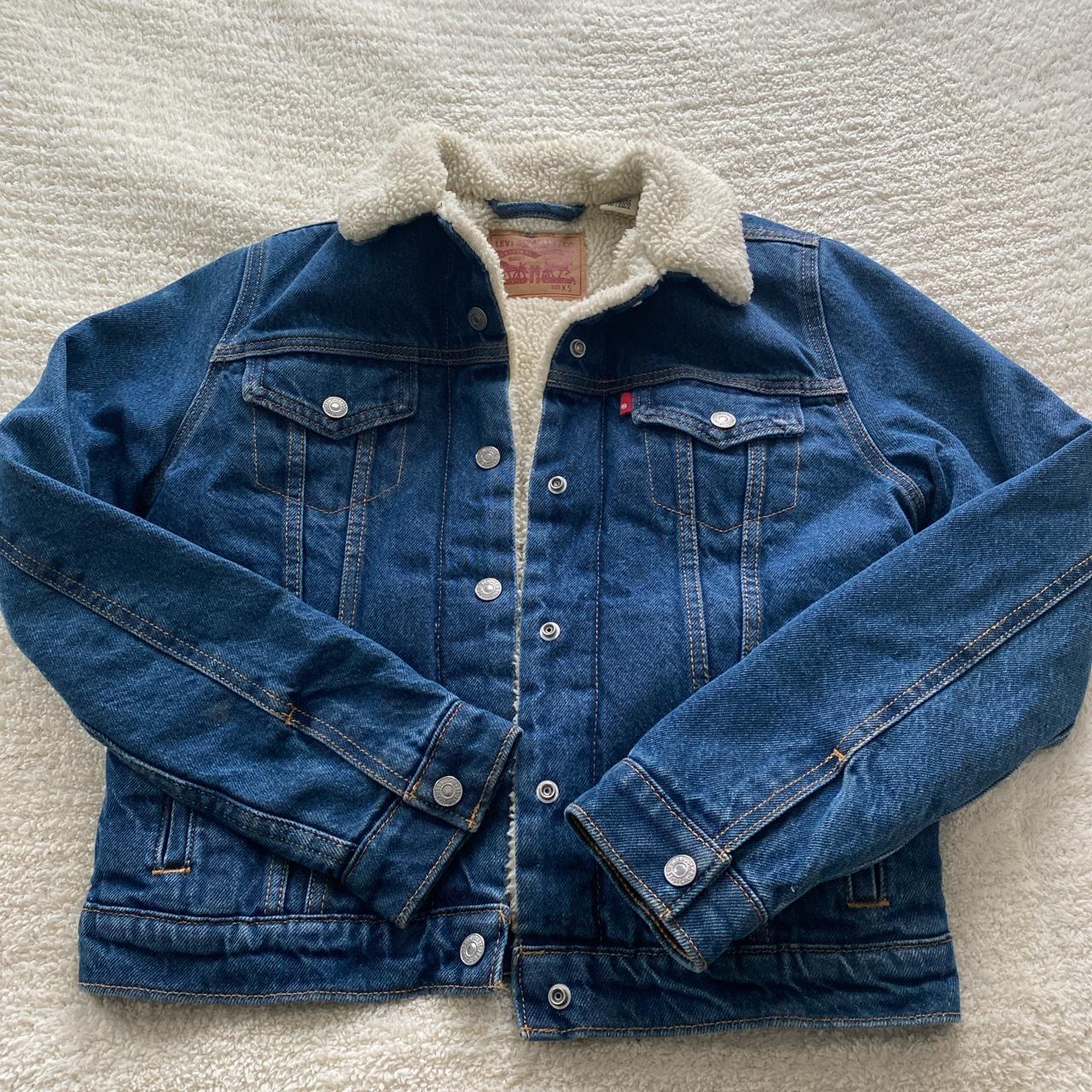 Levi's fleece lined discount jacket