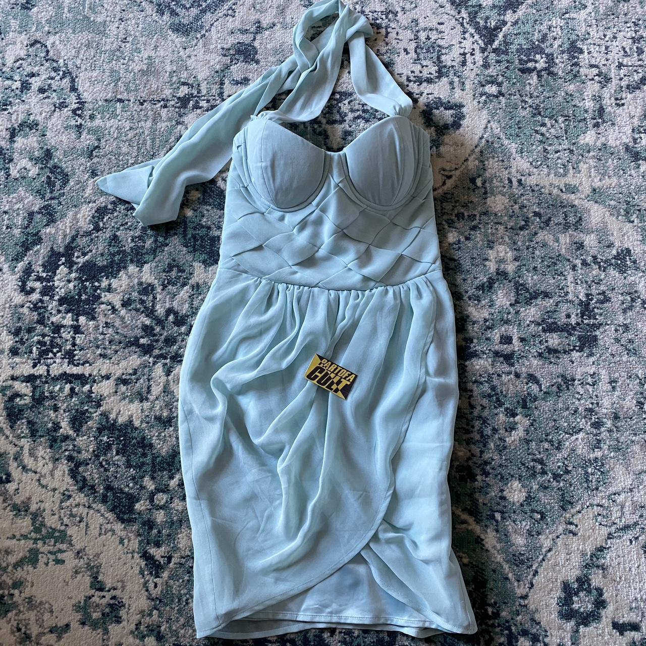 lipsy high neck tie waist dress