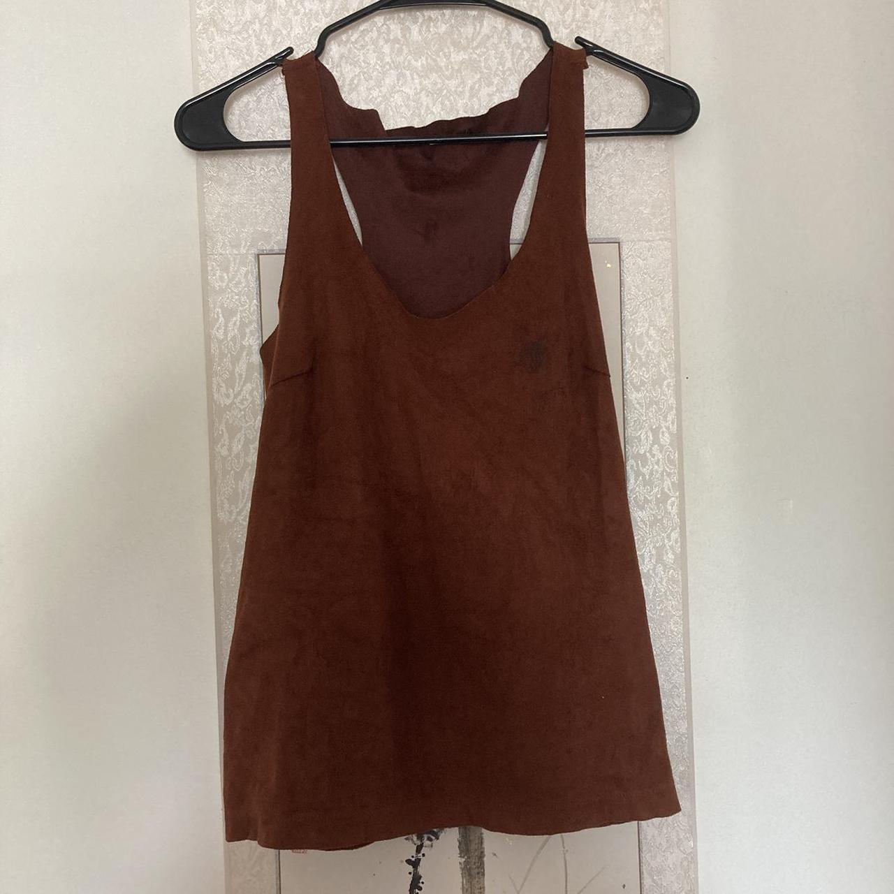 Burnt orange/rust tank top, very boho. Bought in a... - Depop