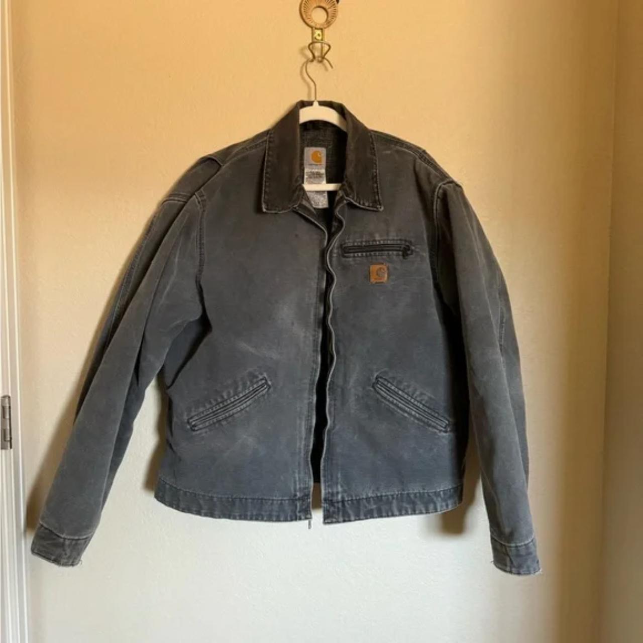 Vintage Carhartt Detroit Jacket Zip J97 Ptl Blanket - Depop