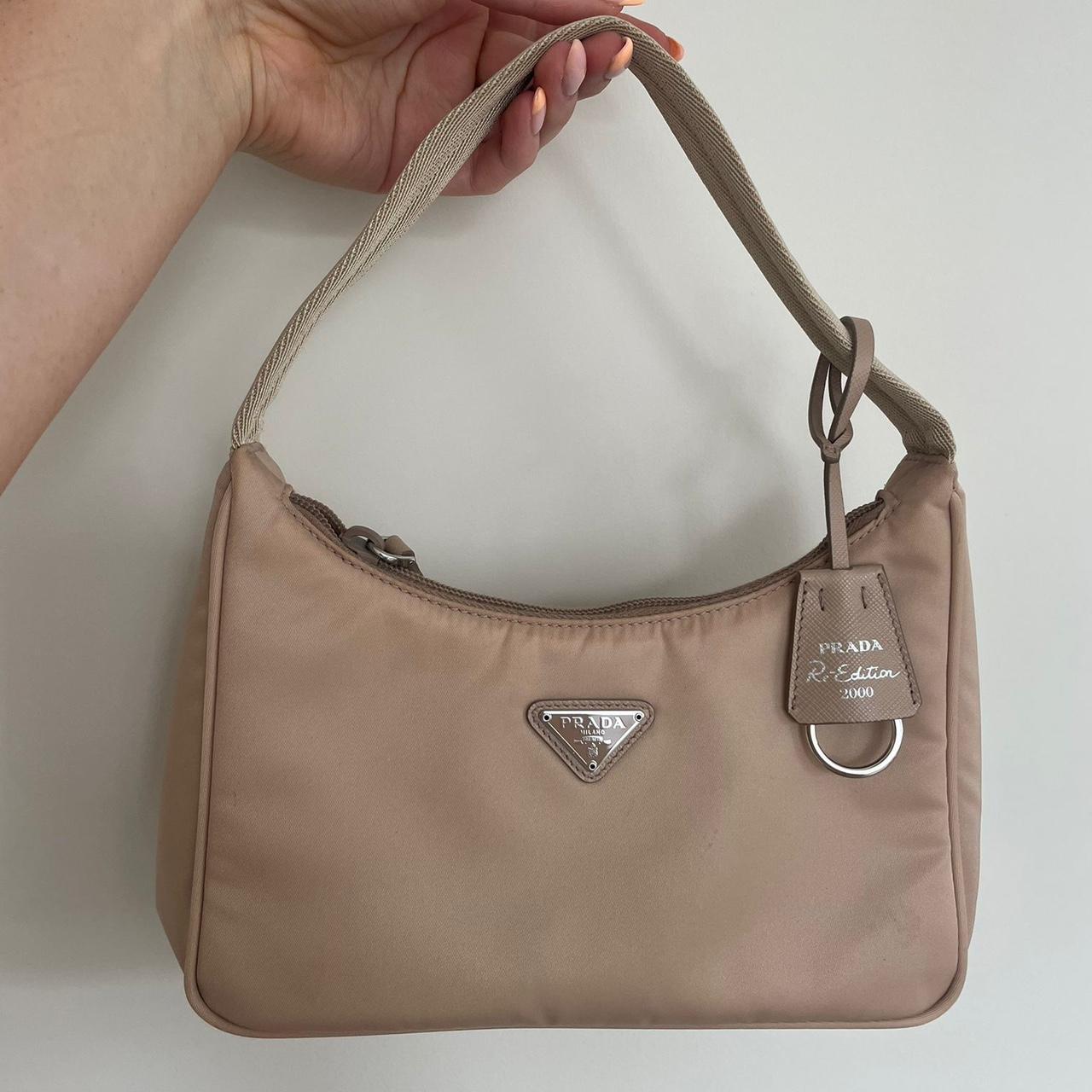 Prada nylon re edition nude min bag