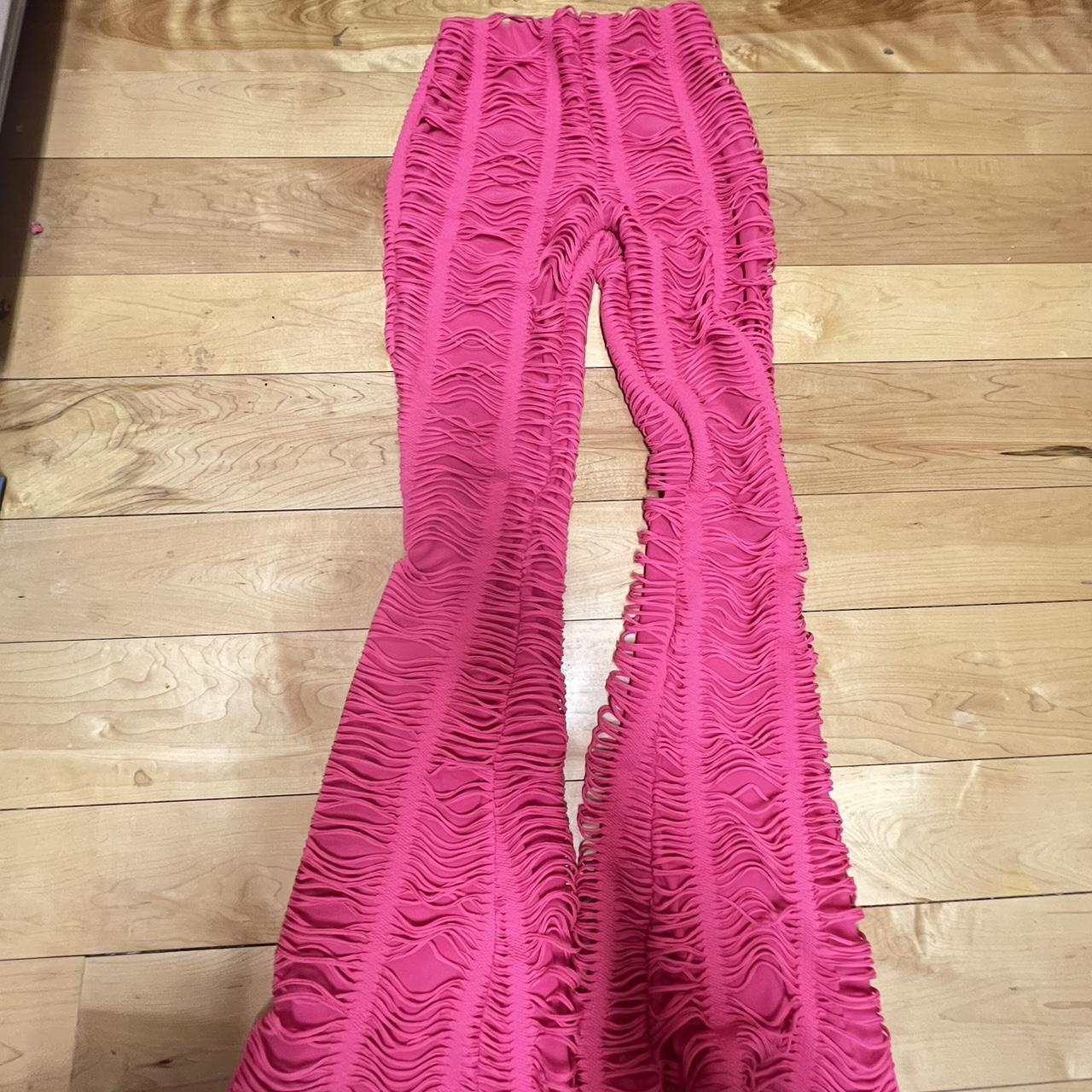 Dolls Kill Women's Pink Trousers | Depop