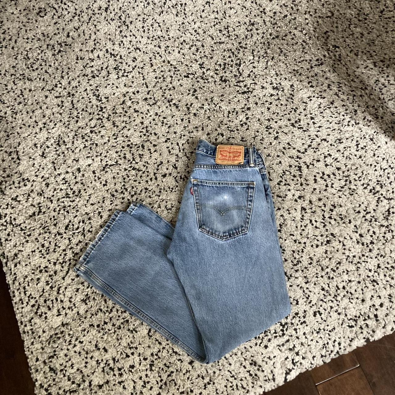 Levi’s 505 blue jeans. Soft Blue mid to light wash... Depop