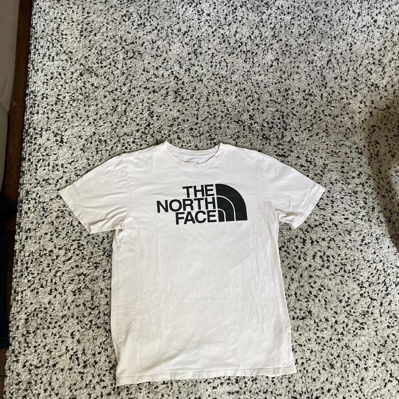 Black and white tee from the north face. Off white... - Depop