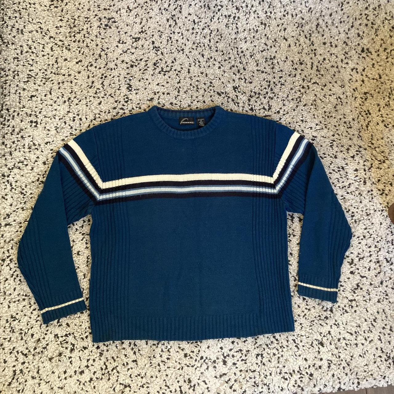 Extreme Fit Men's Blue and White Jumper