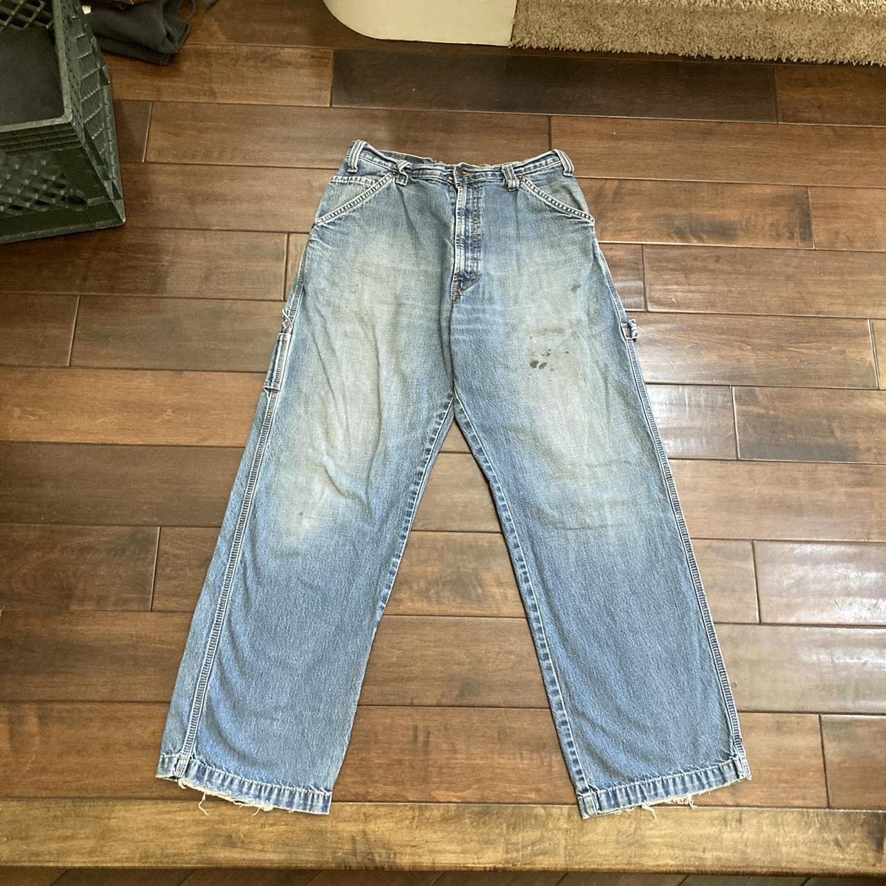 Demin Carpenter Pant From Levi S Mid Light Wash Depop   P0 