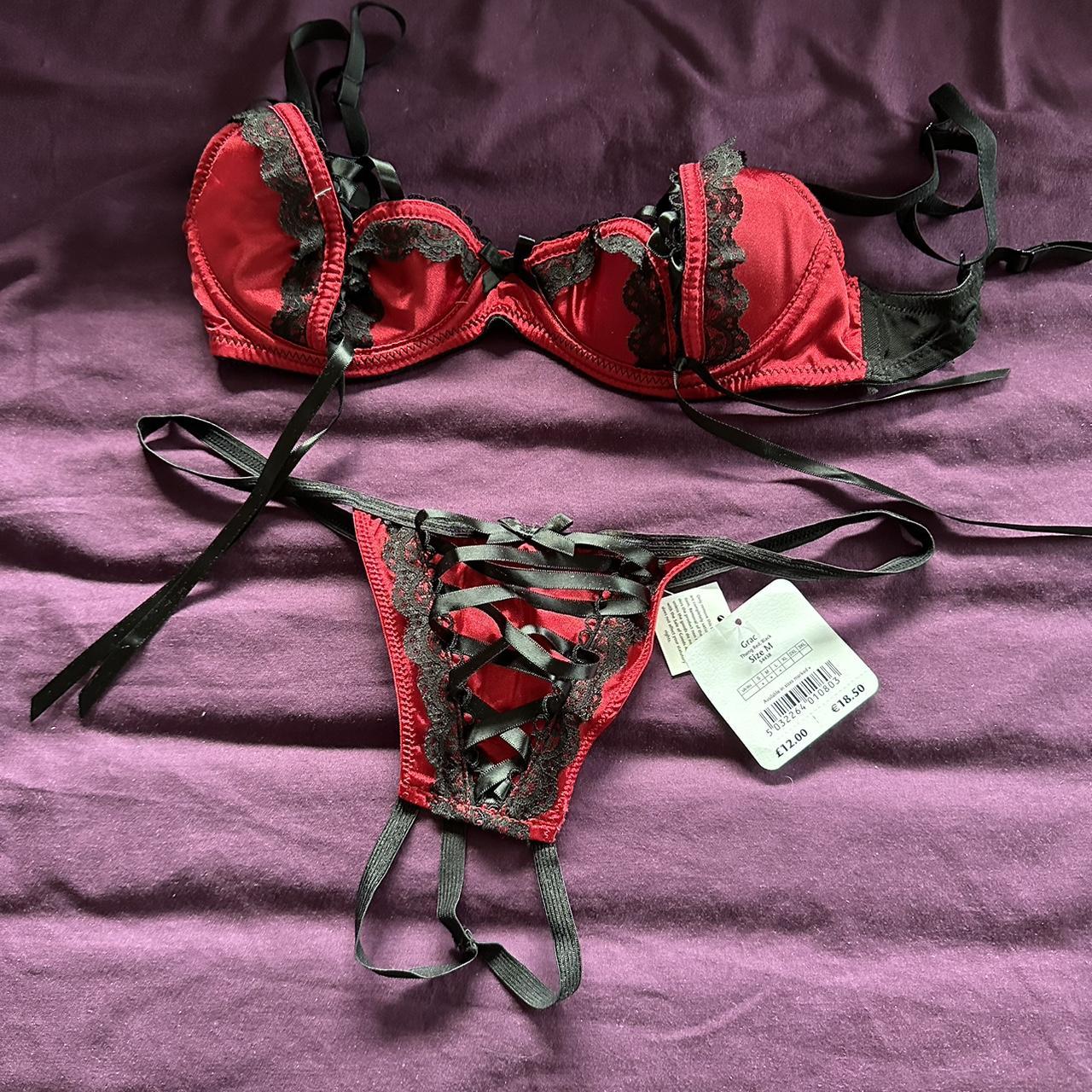 New with tags red & black Ann summers bra and - Depop
