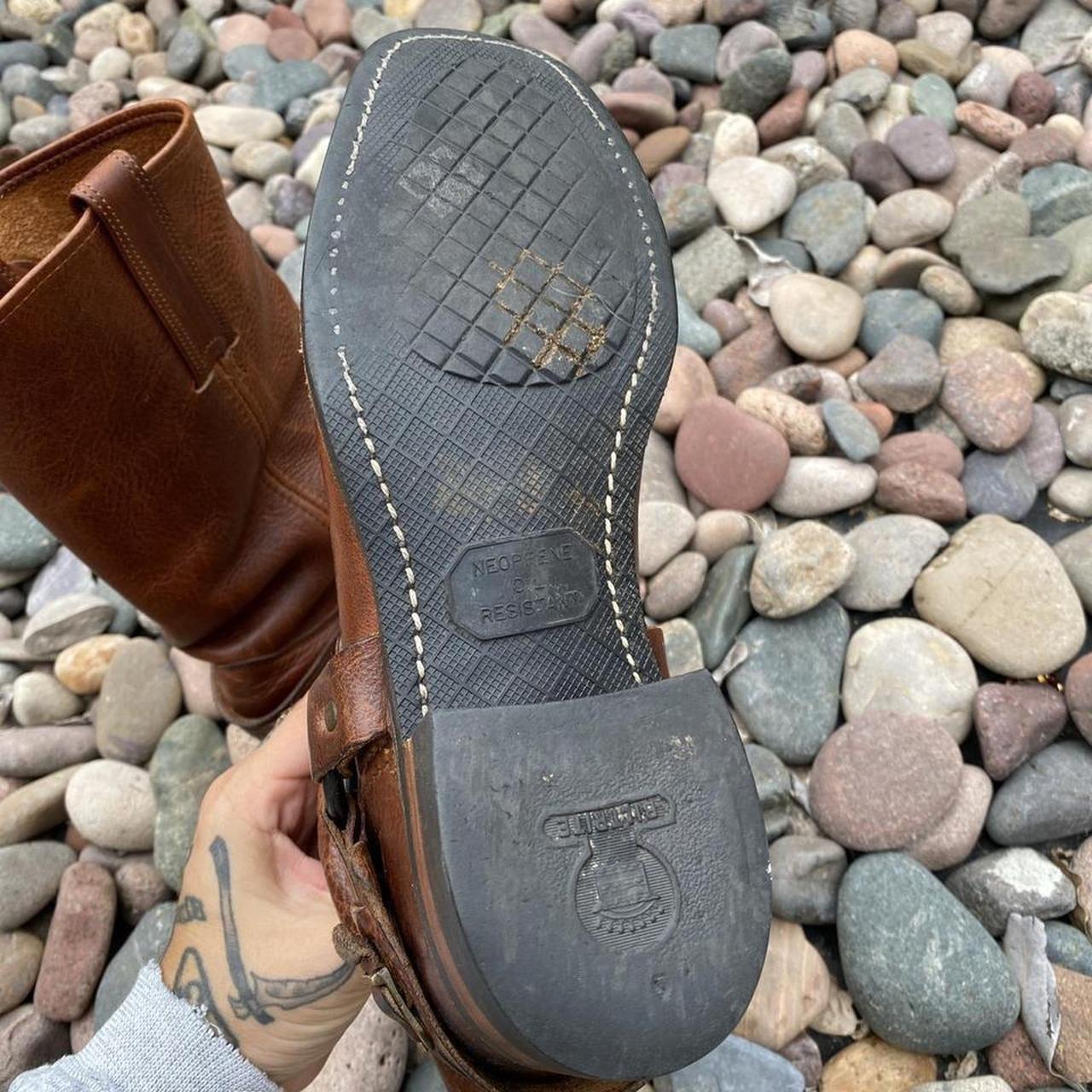 frye leather high shaft boots