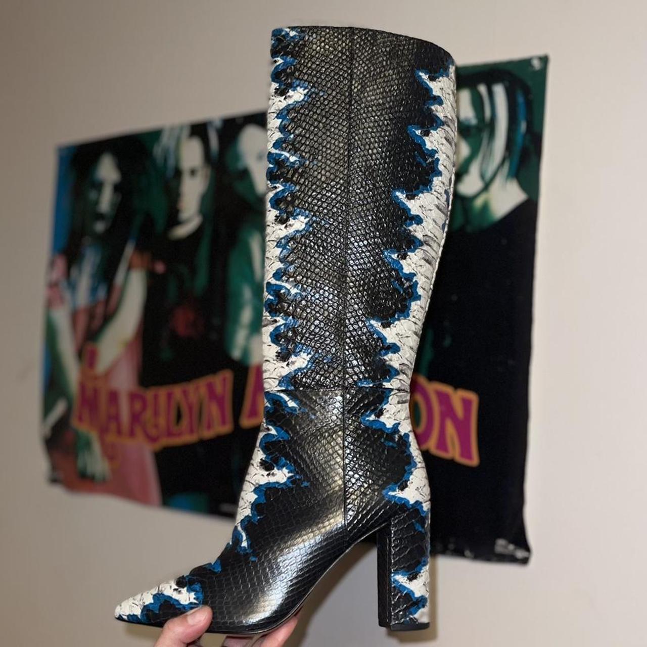 Gianni bini store snakeskin boots