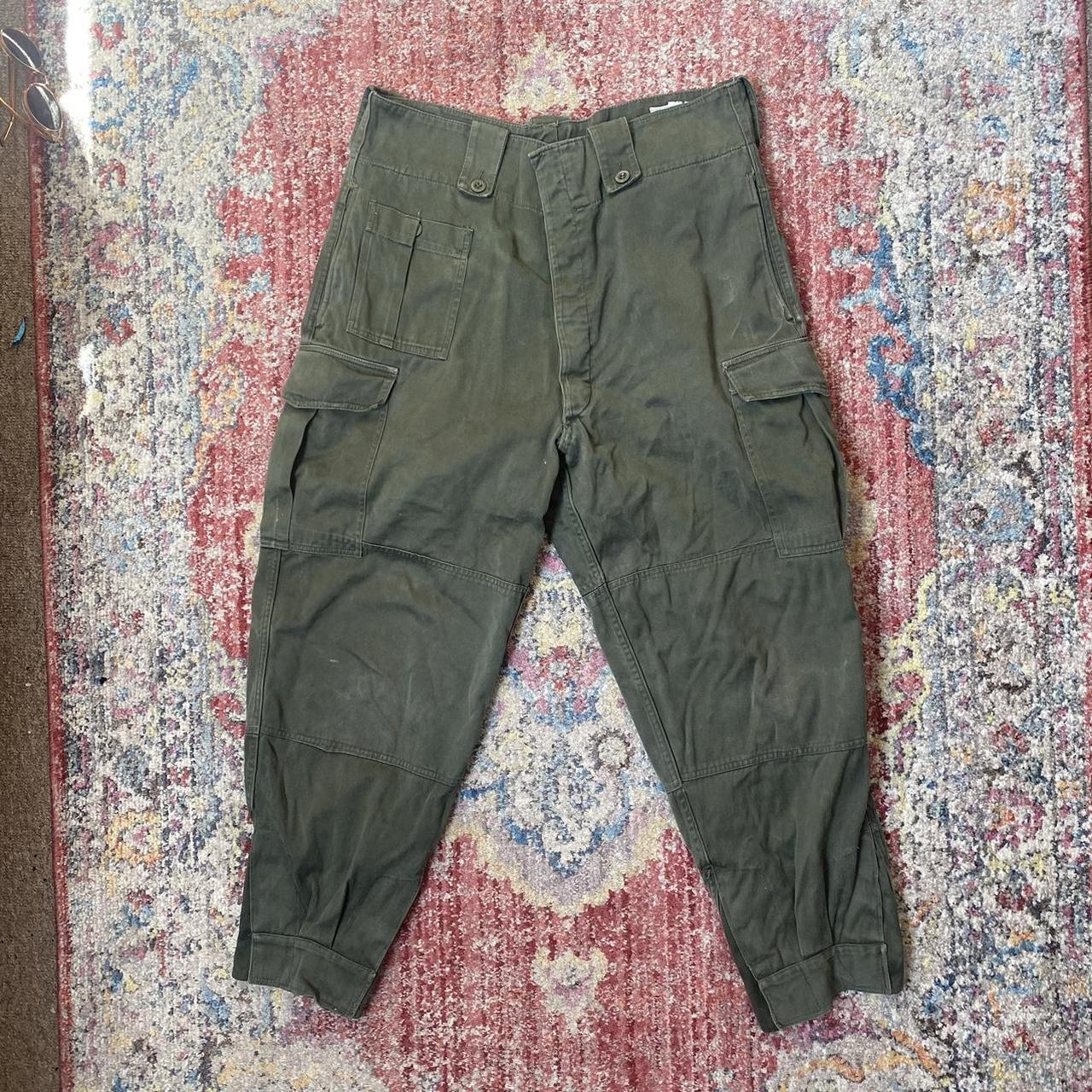 Amazing genuine vintage military OG 107 style cargo... - Depop