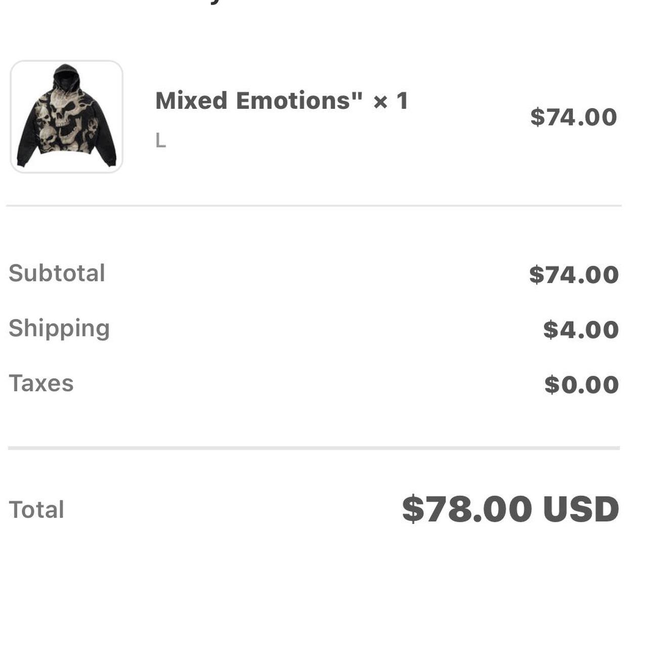 Winner. Mixed Emotions Hoodie brand new w... Depop