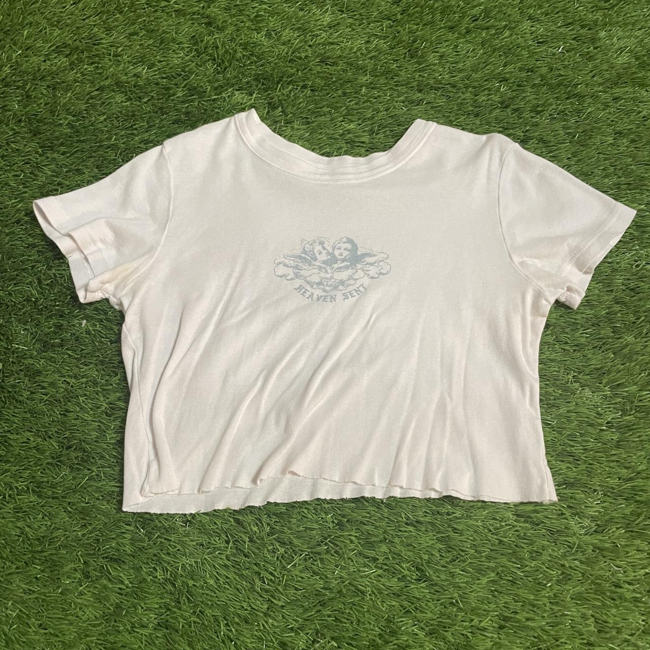 brandy melville bella heaven sent crop top, Women's Fashion, Tops, Other  Tops on Carousell