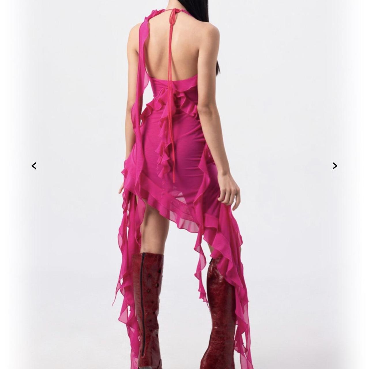 Fanci club garden of Eden dress in hot pink, size S.... Depop