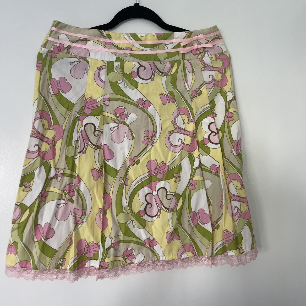 Vintage Tracy Evans Paisley Miniskirt Multi Size... - Depop