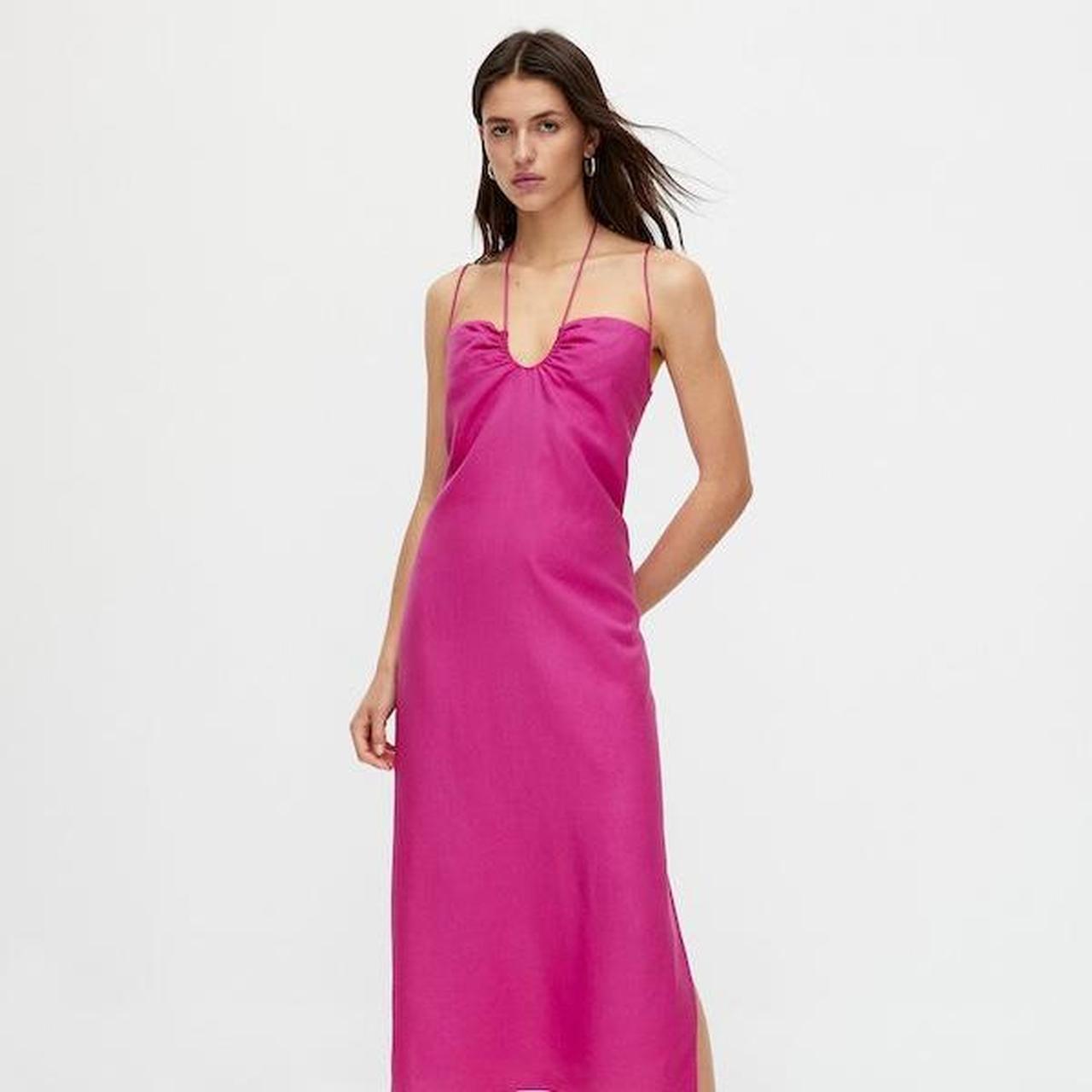 Massimo dutti pink dress best sale