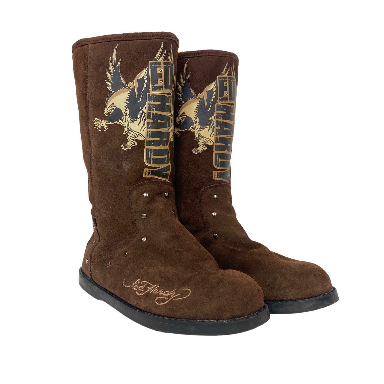 Ed hardy boots size 2025 9