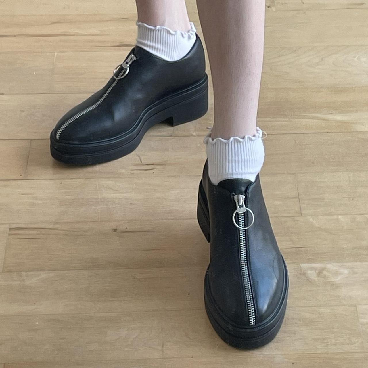 vagabond zip up platform shoes these are cool as... - Depop