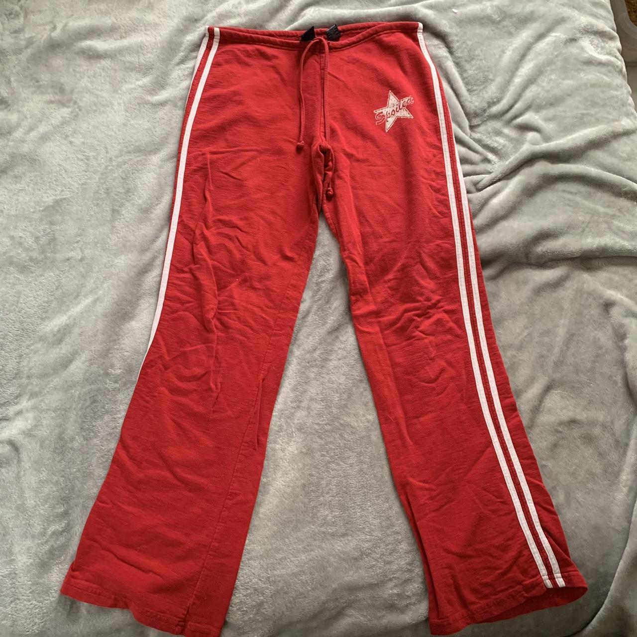 Y2K “SPOILED” red capri Vintage from Depop