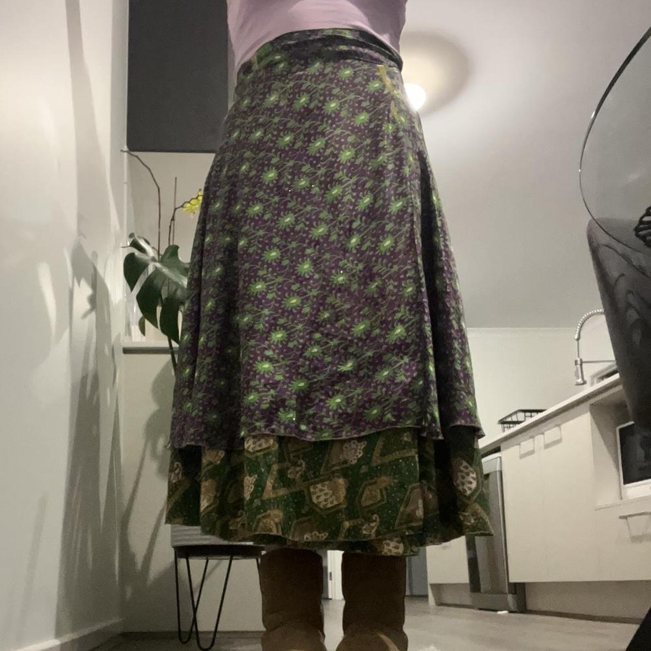 Tree of Life Wrap Skirt 💜💚 Never worn one... Depop
