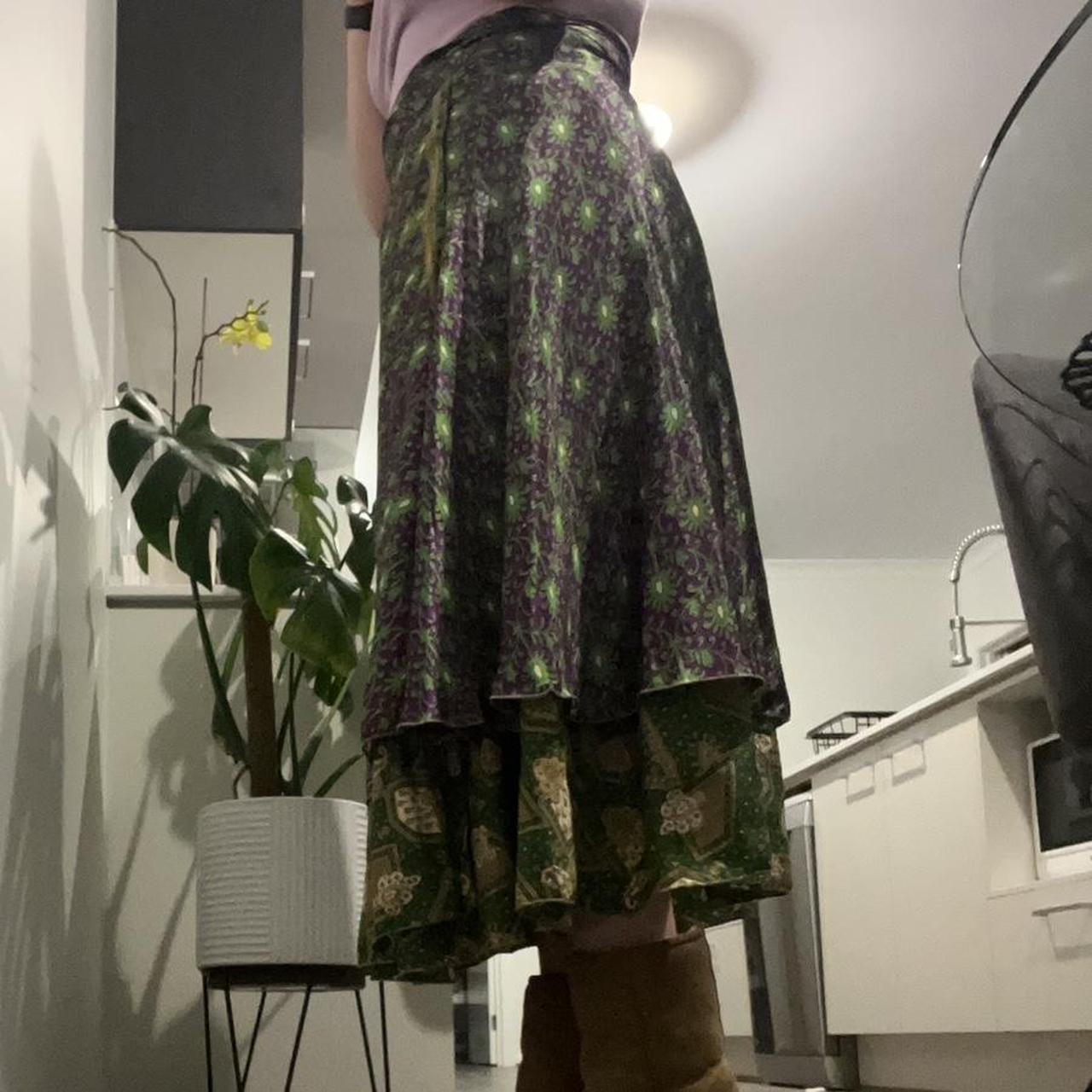 Tree of Life Wrap Skirt 💜💚 Never worn one... Depop