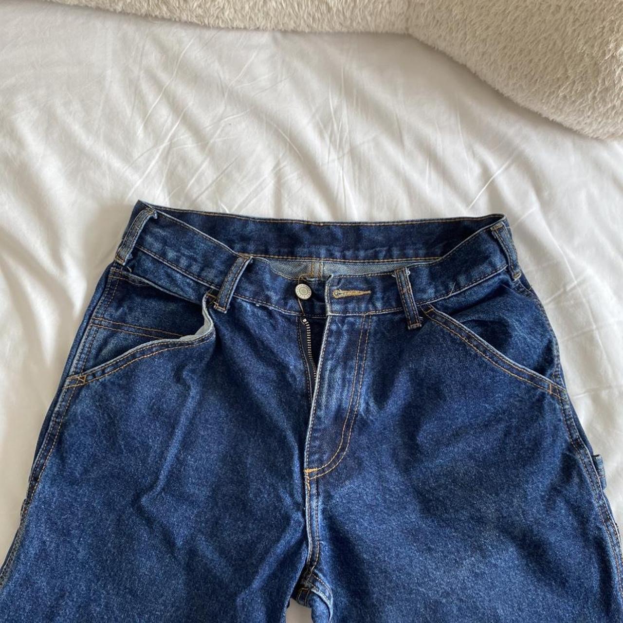 Brandy Melville Dark Wash Cargo Jeans!! No longer... - Depop