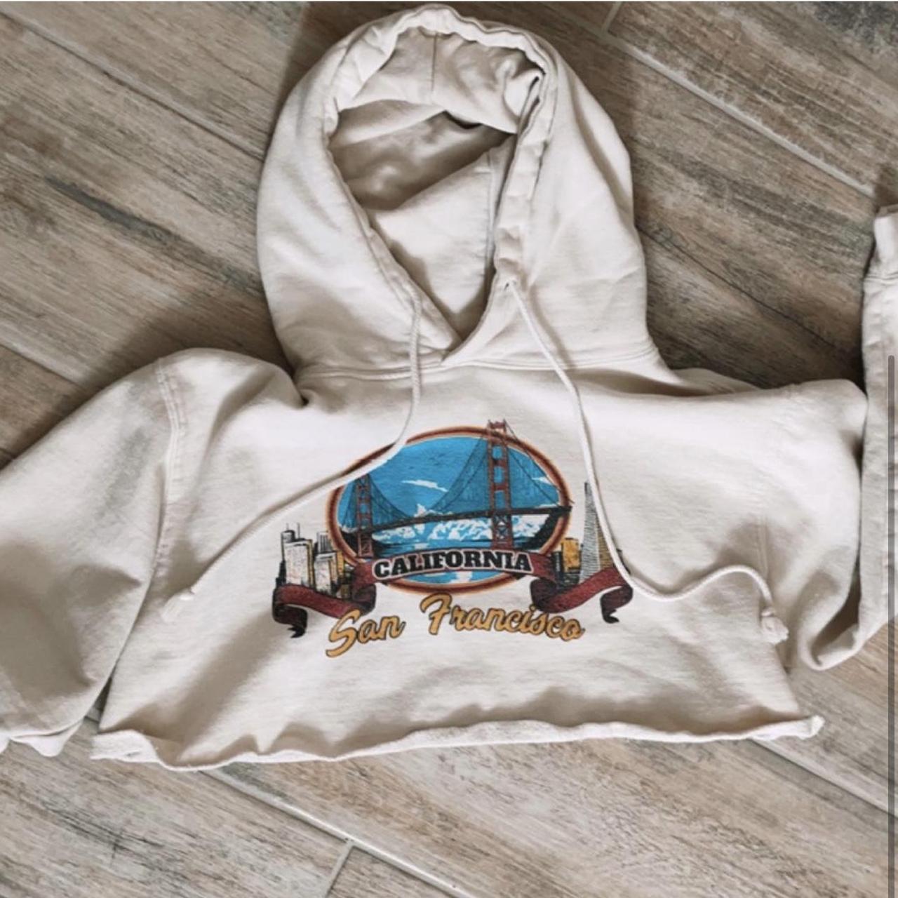 Brandy Melville Beige San Francisco Hoodie