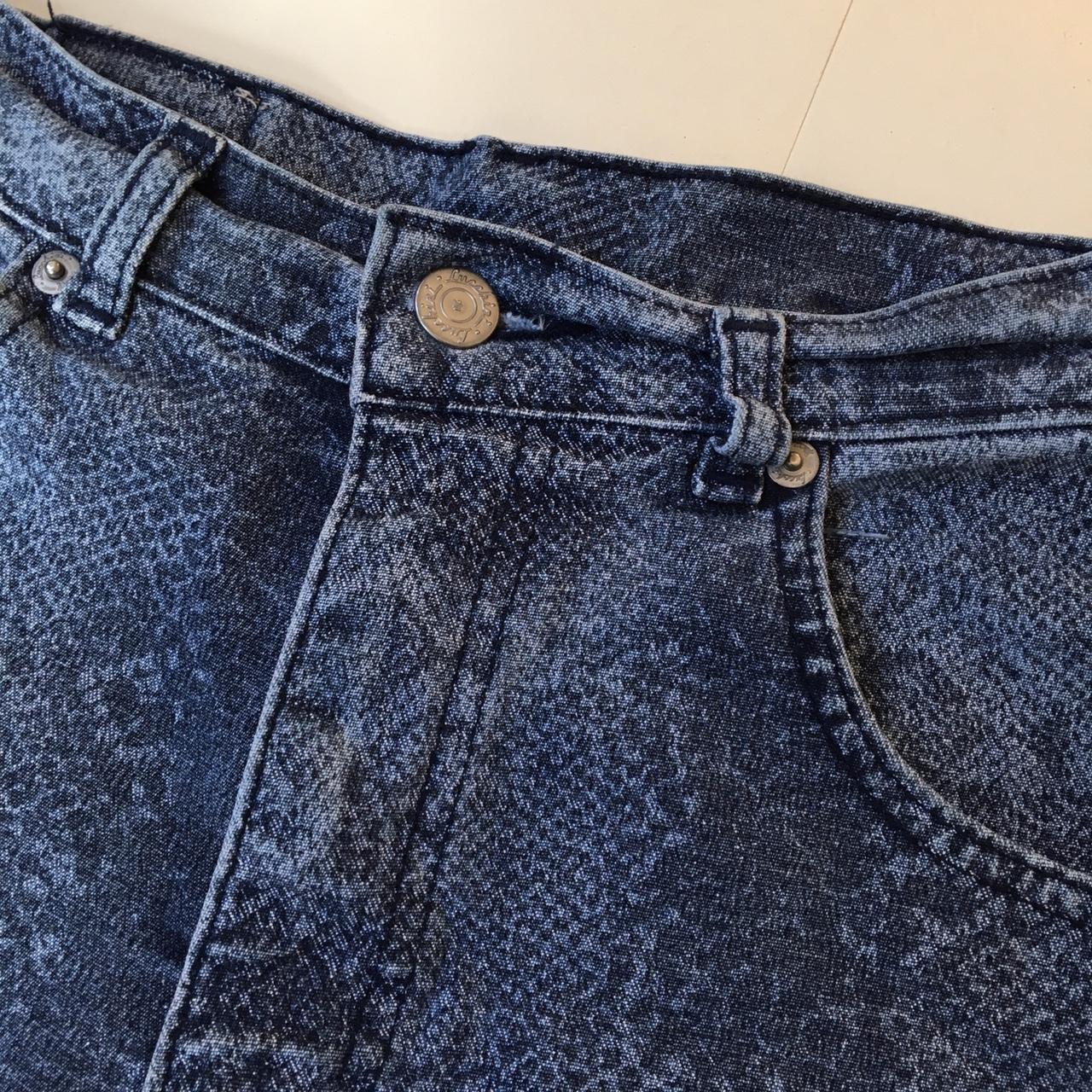Lucchini 90s high rise blue denim jeans with... - Depop