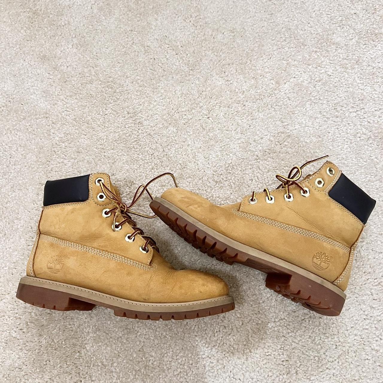 scuffed timberland boots