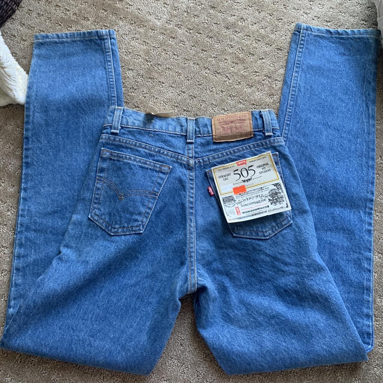 Vintage Levi's 505 Student Fit 80s Deadstock... - Depop