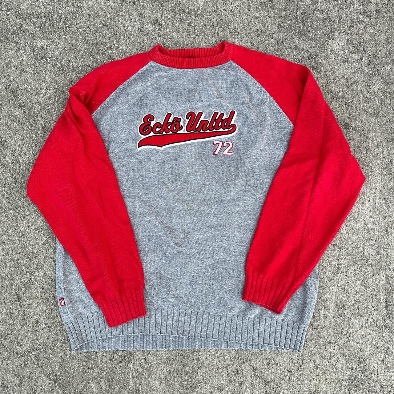 Y2k Ecko Unltd Knit Sweater. Size xl in men’s. Pit... - Depop