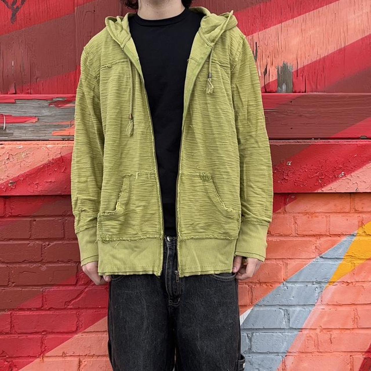 mens green nike zip up hoodie