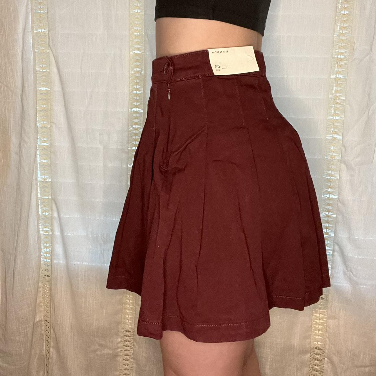 Burgundy skirt american outlet eagle