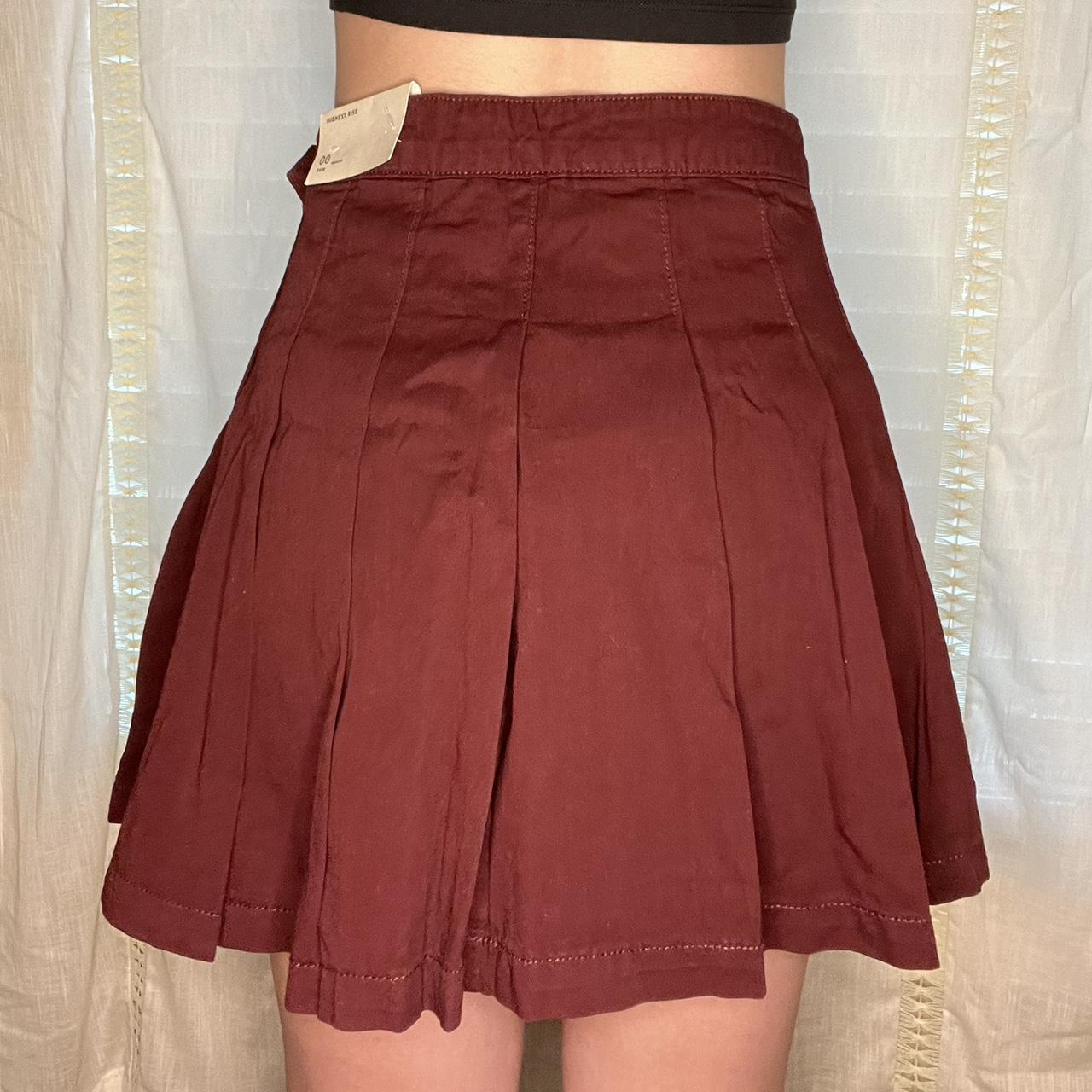 burgundy skirt american eagle