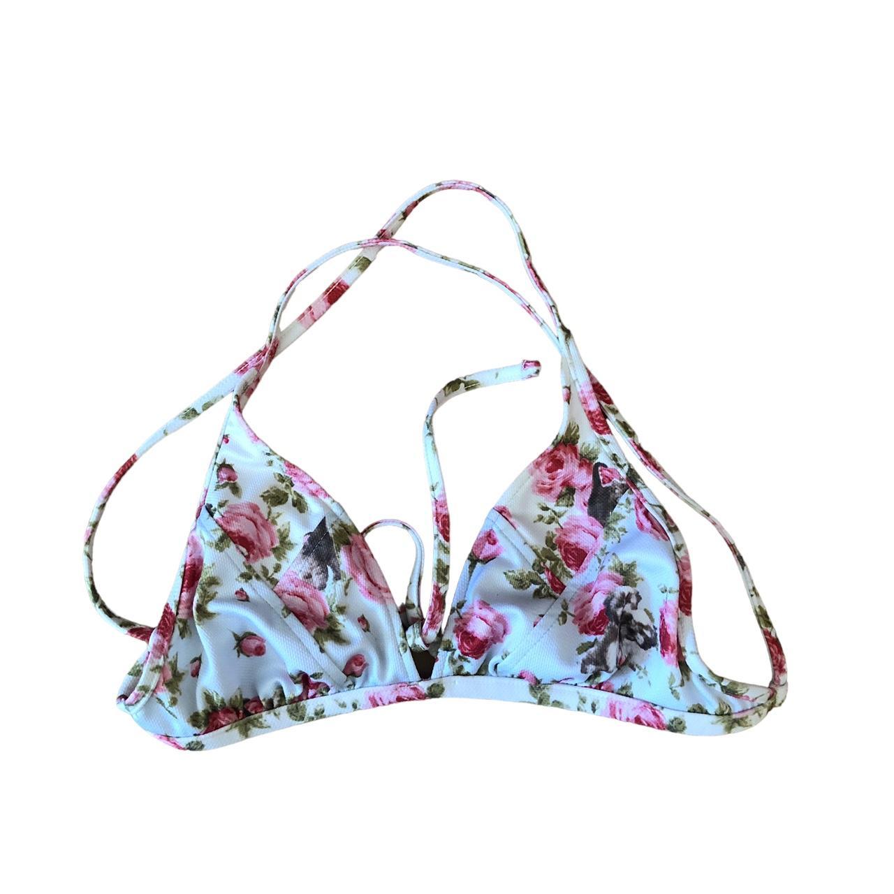 LUCKY BRAND FLORAL Bandeau Bikini Top - Floral