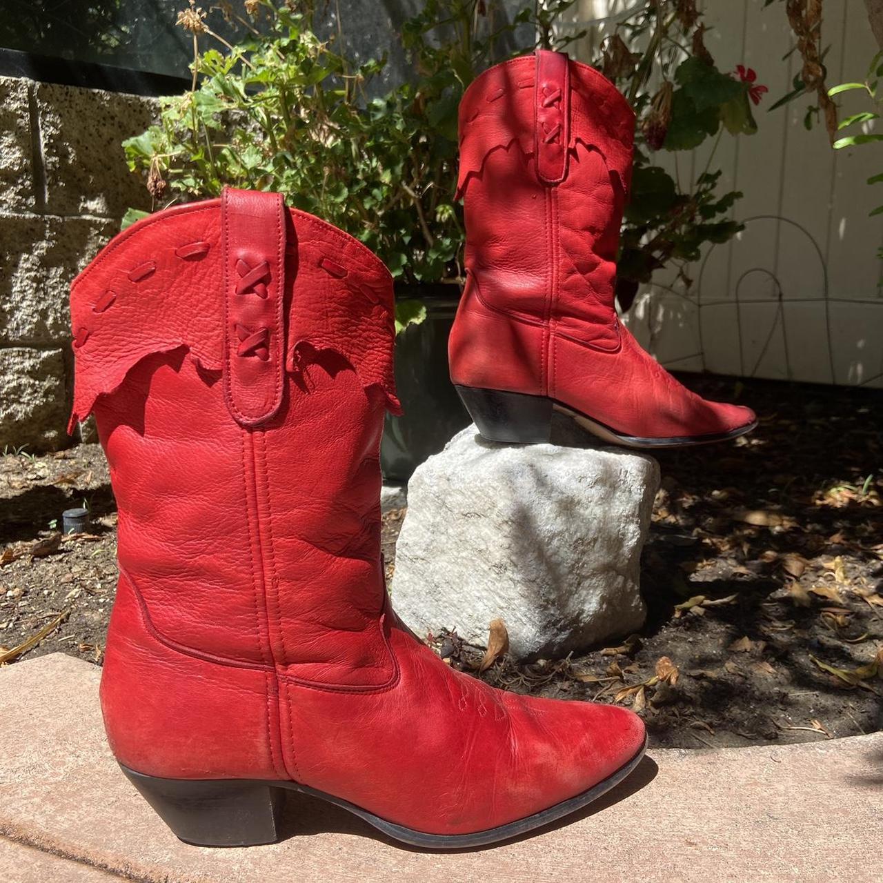 Red laredo hot sale boots