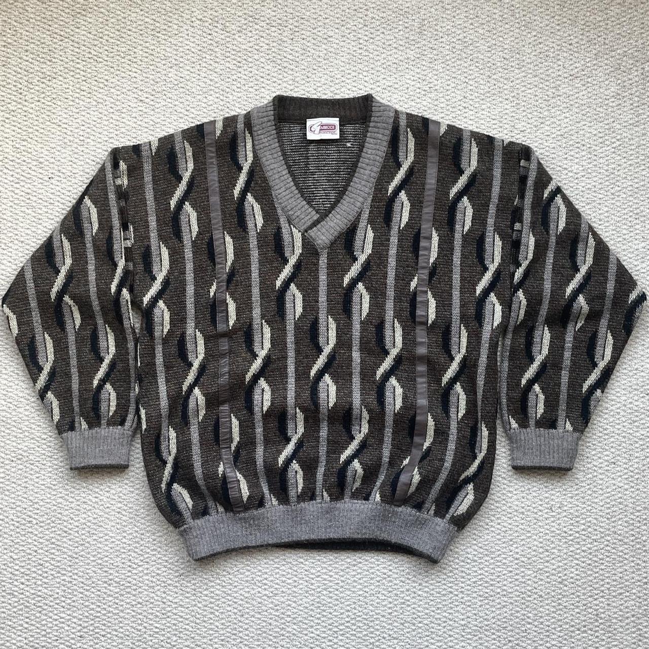 S-PATTERN VINTAGE GABICCI CONCEPT DESIGN KNIT... - Depop