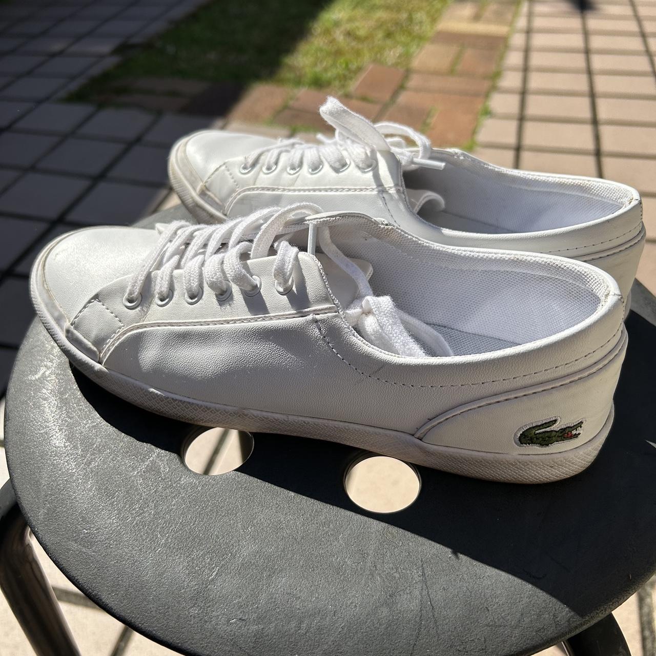 Lacoste Lancelle BL1 sneaker in white Size UK 4 37. Depop