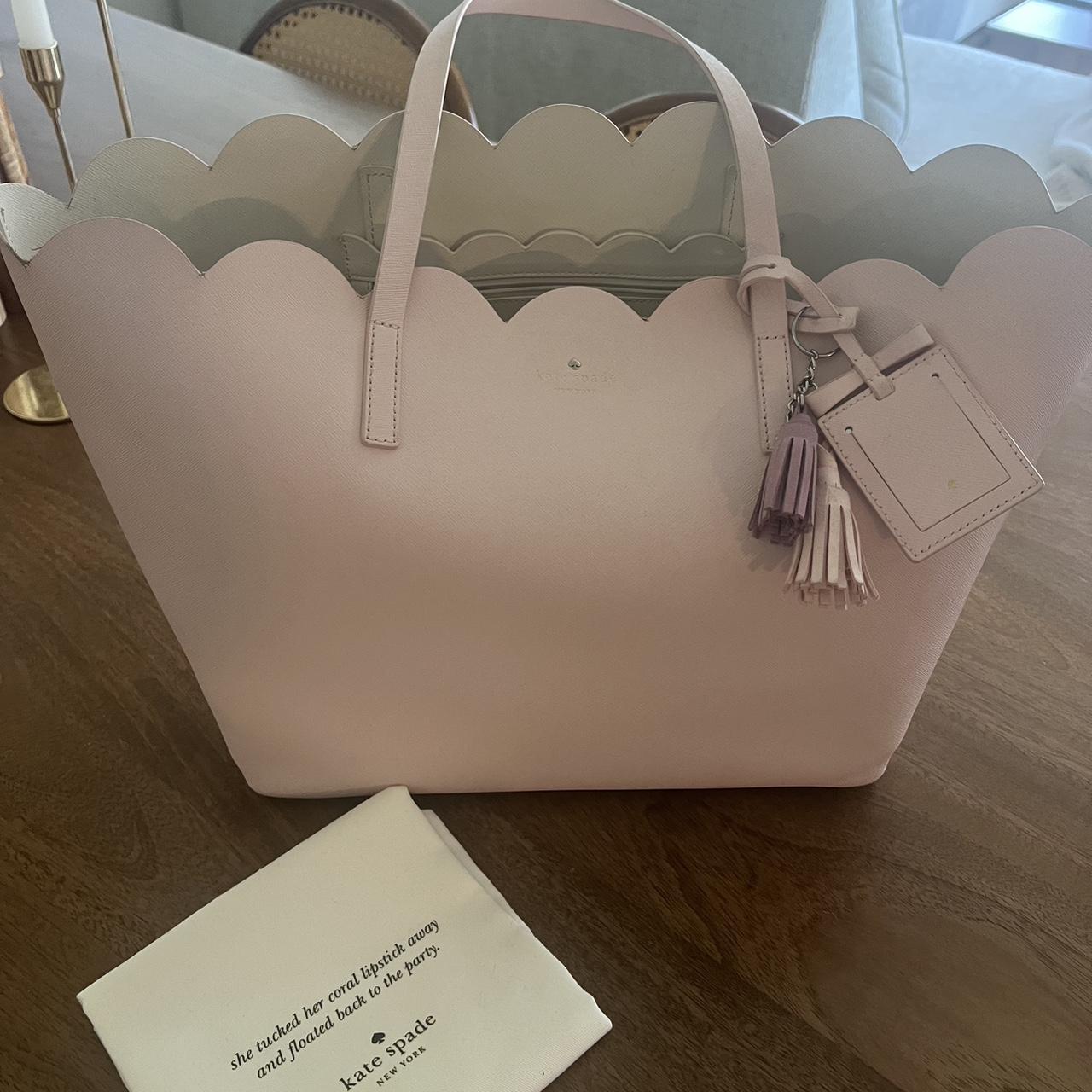 Kate spade pink scalloped bag sale