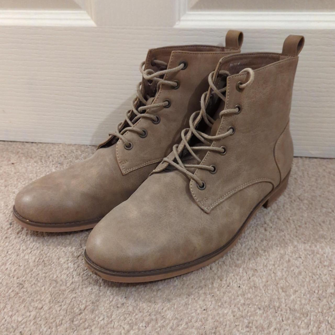 Men's beige Primark boots Size 9 UK Great... Depop