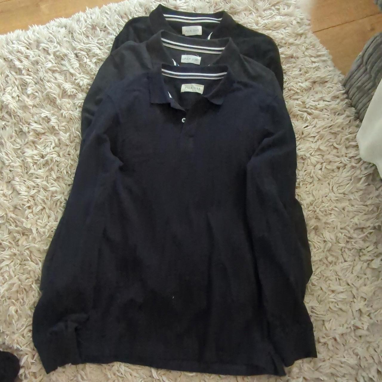 3 long sleeve polo shirts from Pier One £12 per... - Depop