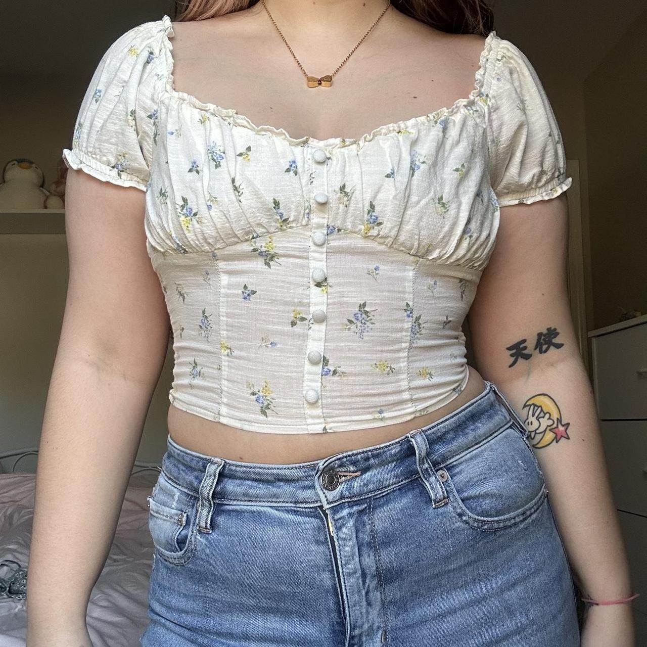 Floral Cottagecore Crop Top