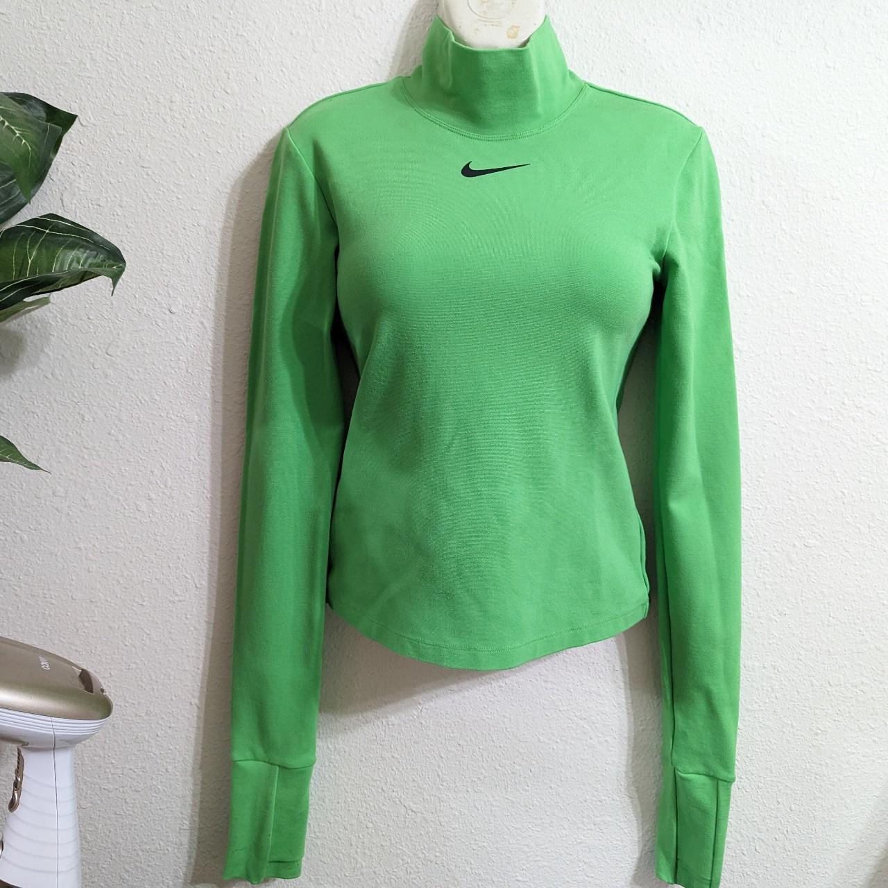 Nike Lime Green Athletic Long Sleeve Size XS 14