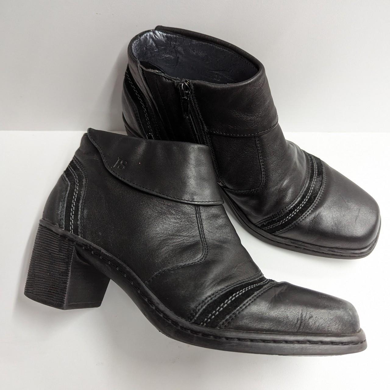 Josef Seibel Black Leather European Comfort Ankle... - Depop