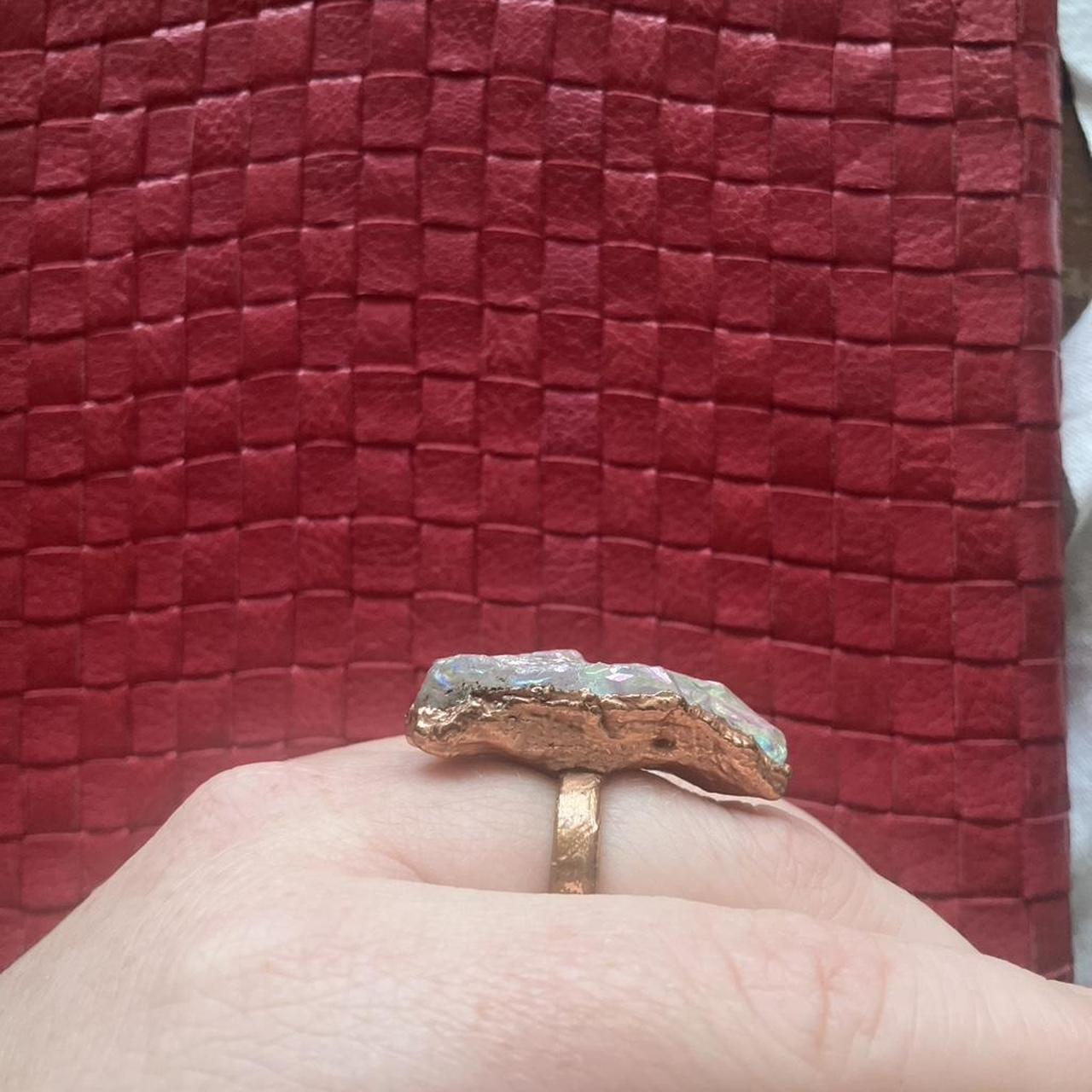 Women's Ring - Multi/Silver – Raw stone electrofo… - image 5