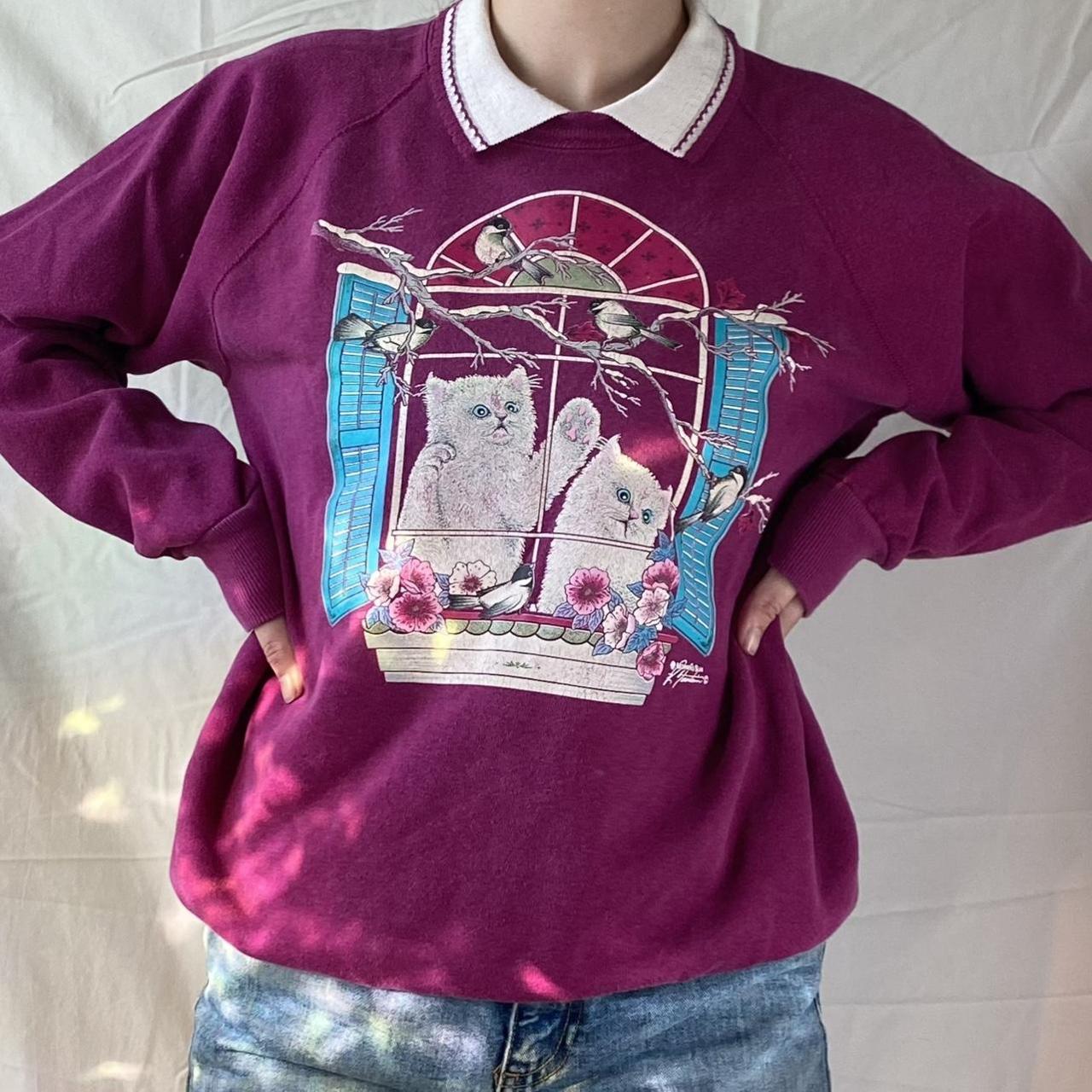 Women's Pink Sweatshirt Depop