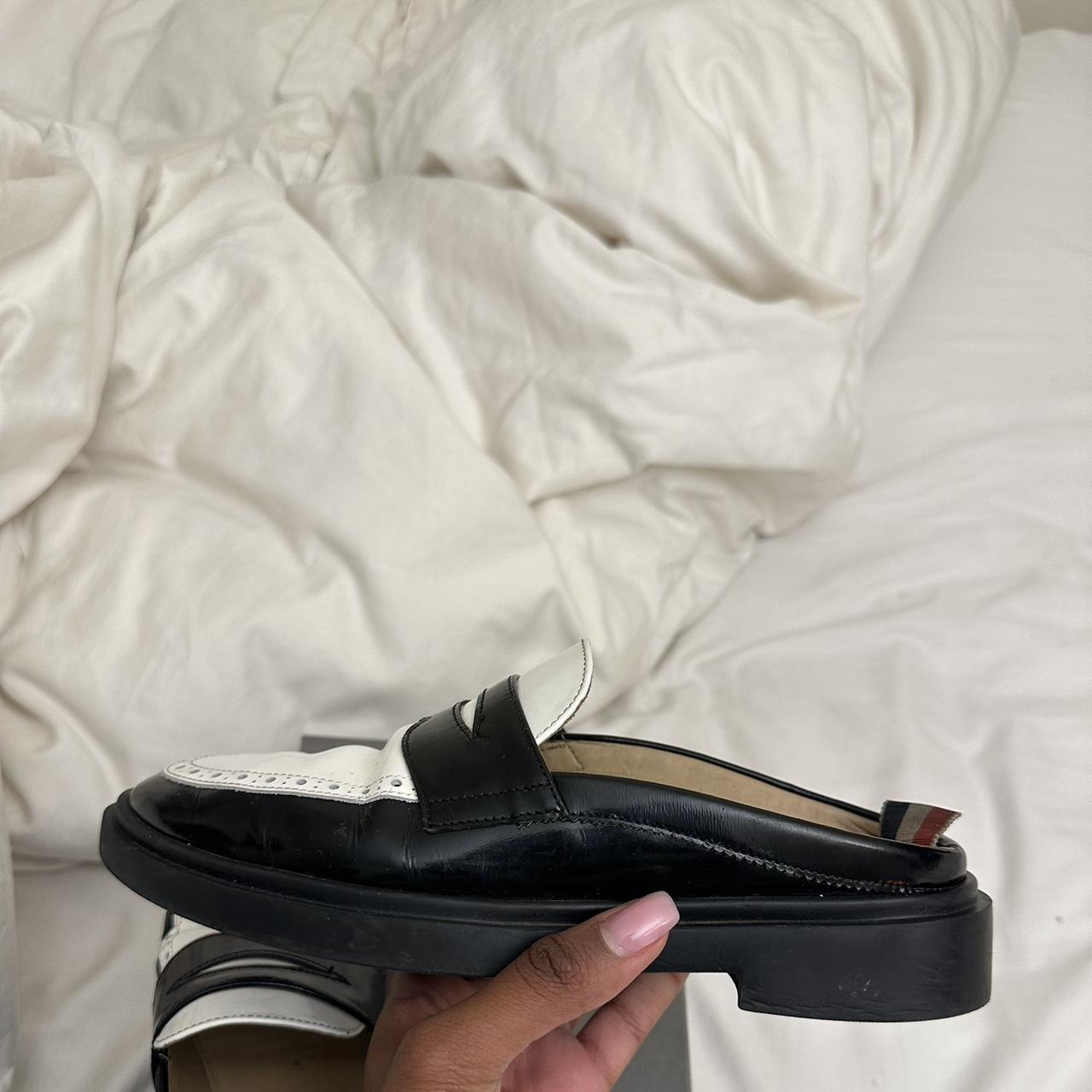 THOM BROWNE/正規品/関税送料込み Mule Bloafers Thom Browne penny loafer mule with lightweight | Depop