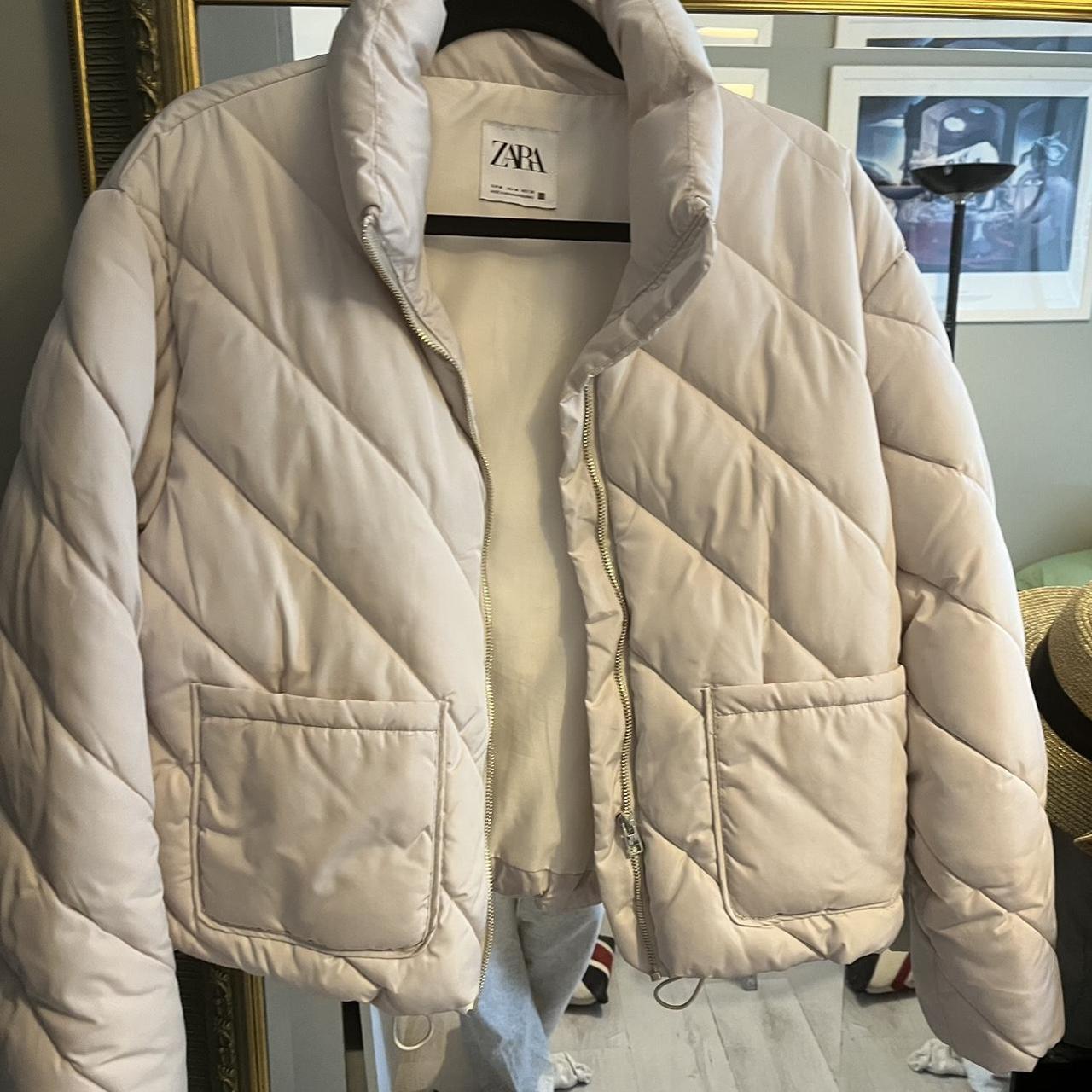 Cream Puffa jacket - worn couple of times. RRP£59.99 - Depop